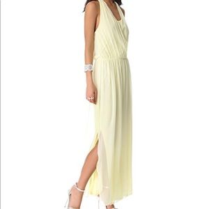 Alice + Olivia Chiffon Limon Dress Size L NWT